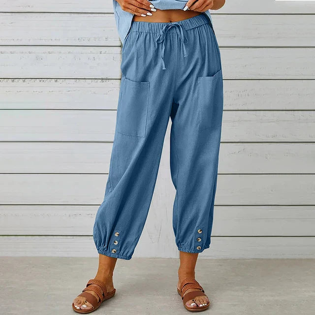 Roxana-Maria | Pantaloni de Vară Premium Ușori