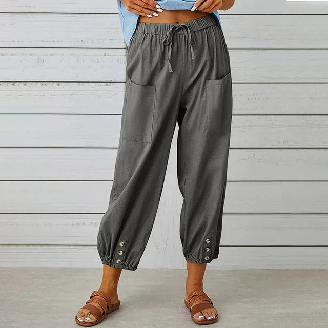 Roxana-Maria | Pantaloni de Vară Premium Ușori