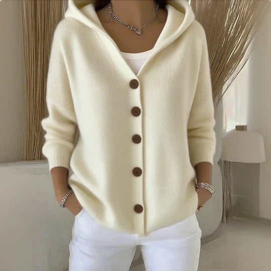 Elena-Mihaela | Cardigan Moale cu Glugă