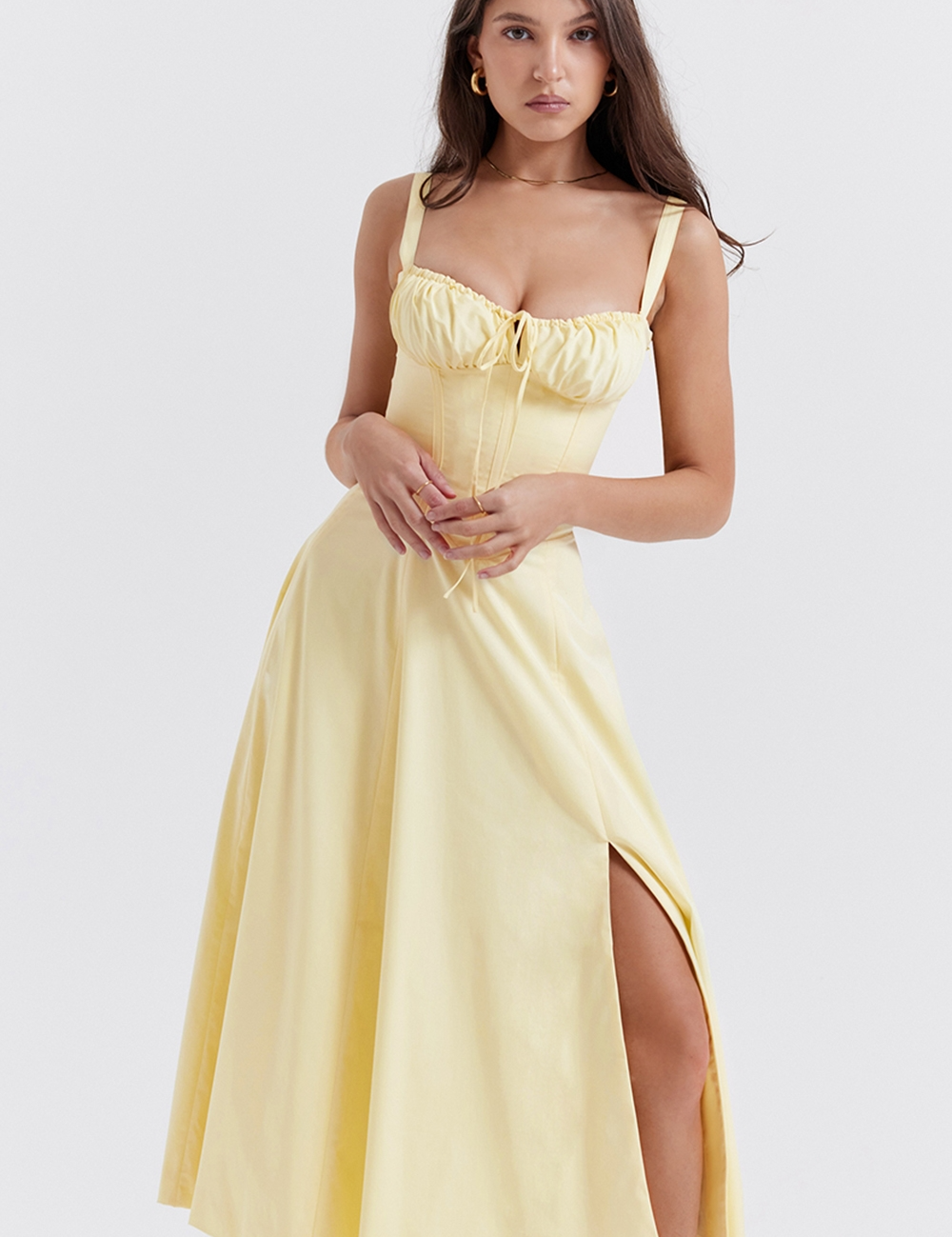 Zoe | Rochie Midi cu Corset Romantic