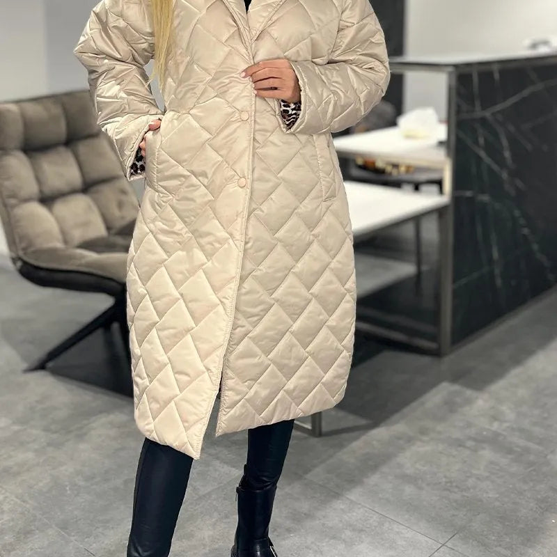 Julia | Palton Leopard Eleganță