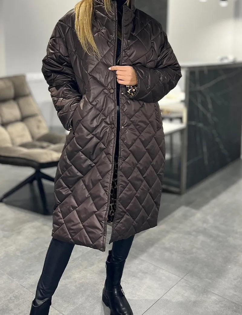 Ana-Ioana | Palton Leopard Eleganță Versatil