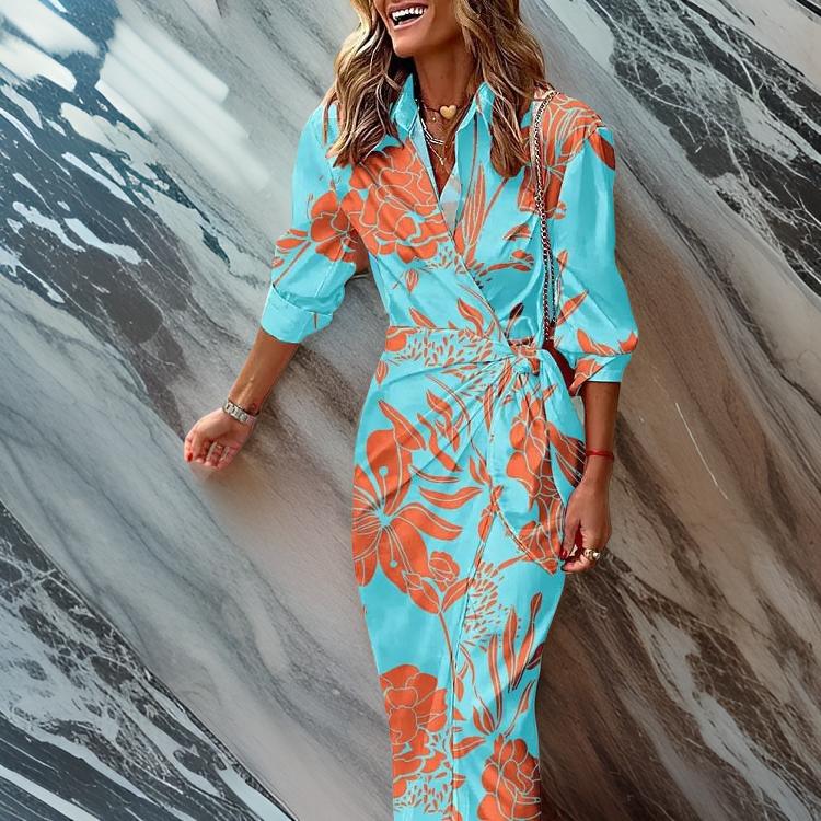 Oana | Rochie tip Plic cu Imprimat