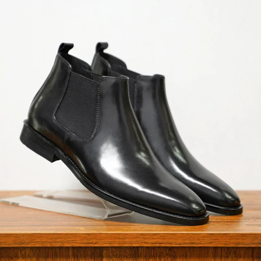 Adrian-Matei | Bottines Chelsea En Cuir Raffiné