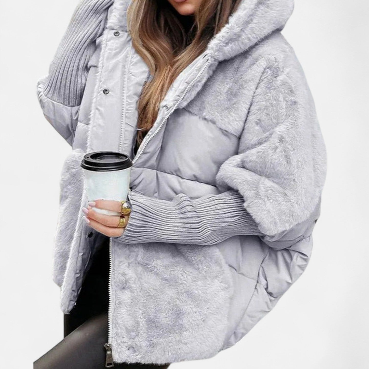 Raluca-Maria | Jachetă Puffer Oversized cu Glugă